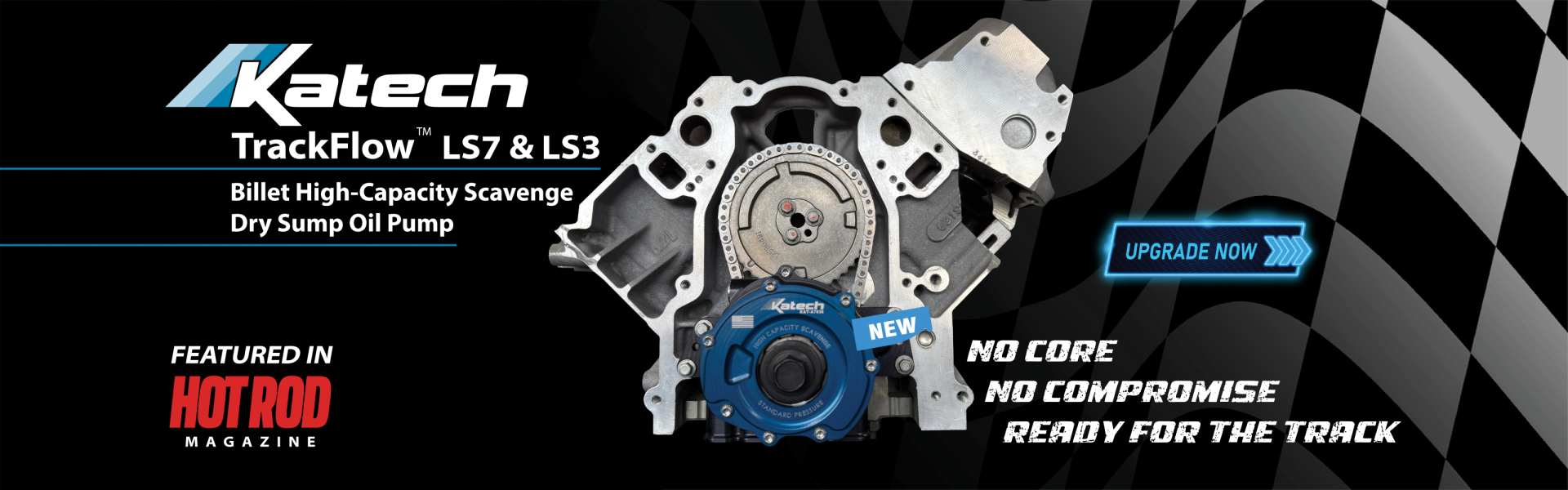 Katech TrackFlow LS7 & LS3 Billet High-Capacity Scavenge Oil Pump