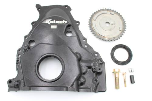 Katech - Katech Gen 5 VVT-Delete Billet Front Cover Kit - Wet Sump Oiling System