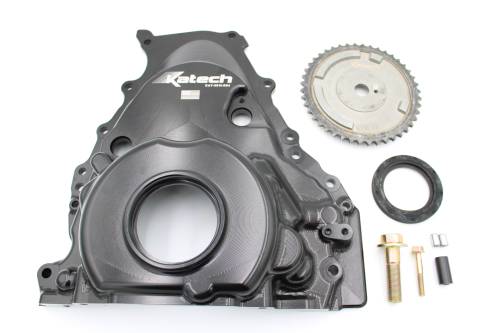 Katech - Katech Gen 5 VVT-Delete Billet Front Cover Kit - Dry Sump Oiling System