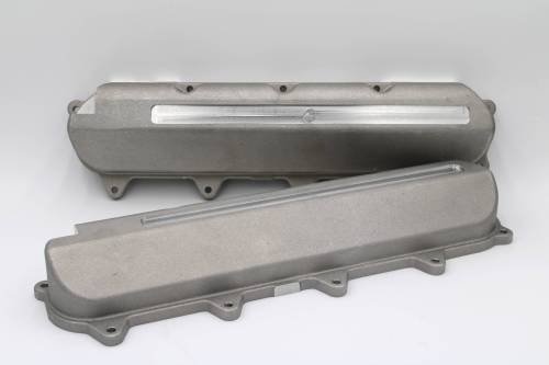 Katech - Cast Aluminum Valve Covers (Gen 5) - Dry Sump, Slotted