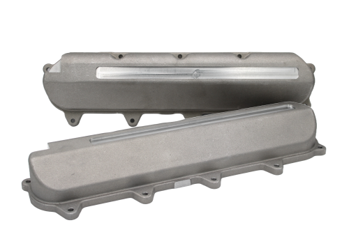 Katech - Katech Cast Aluminum Valve Covers (Gen 5) - Dry Sump, Slotted