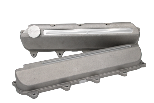 Katech - Katech Cast Aluminum Valve Covers (Gen 5) - Wet Sump, Slotted