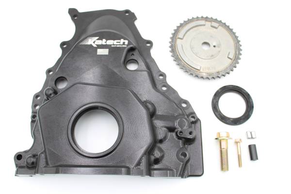 Katech - Katech Gen 5 LT VVT-Delete Billet Front Cover Kit - Wet Sump Oiling System