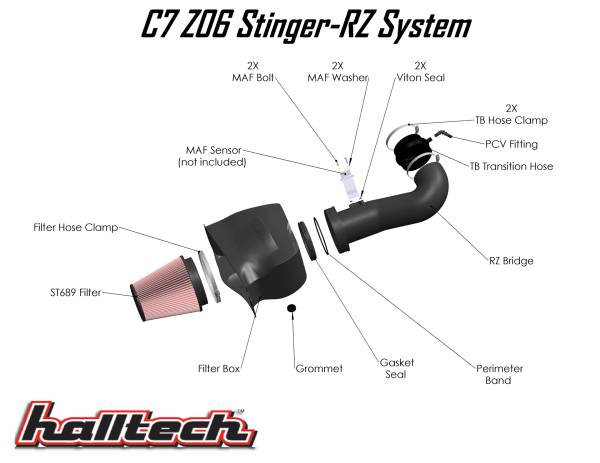 Katech - Halltech C7 Z06 Stinger RZ Air Intake System