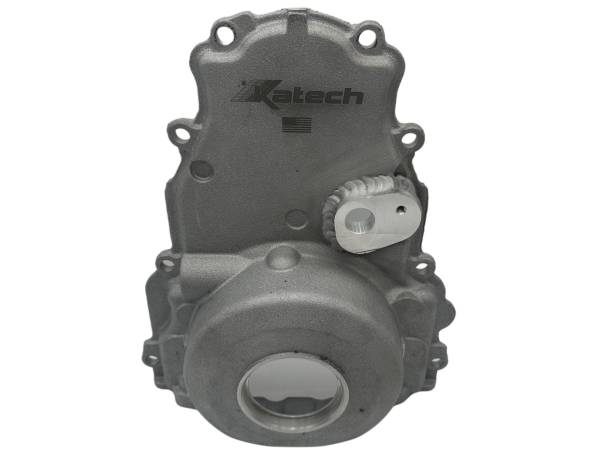 Katech Engineering - Katech Front Timing Chain Cover for RHS block, Dry Sump
