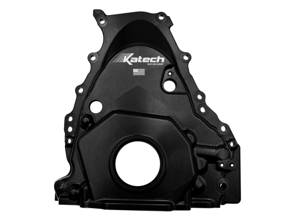 Katech Gen 5 LT VVT-Delete Billet Front Cover Kit - Wet Sump Oiling System