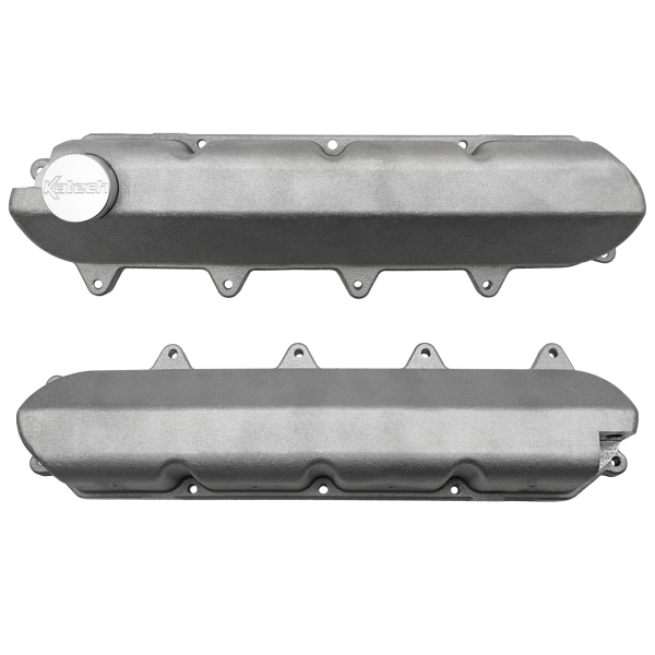 Katech GM Gen V LT Cast Aluminum Wet Sump Valve Covers | Non-Slotted with Oil Fill