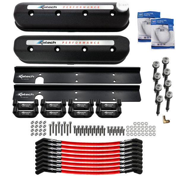 Katech Gen III & IV Wet Sump LS Valve Cover & Coil Relocation Package