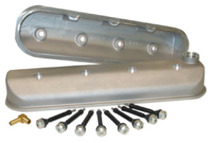 Parts - Valve Covers & Related Parts - Katech - Cast Aluminum Valve Covers (Gen 3/4) - Dry Sump Non-Slotted