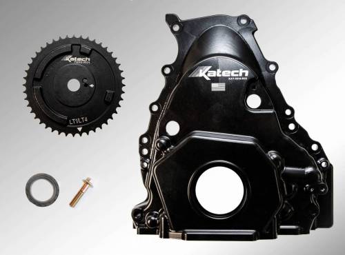 Parts - Blocks and Block Parts - Katech - NEW!!  GEN 5 VVT-Delete Billet Front Cover Kit - Dry Sump Oiling System