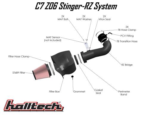 Katech - Halltech C7 Z06 Stinger RZ Air Intake System - Image 1