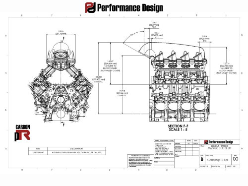 Performance Design LT2 C8 Corvette Carbon pTR Intake Manifold Kit