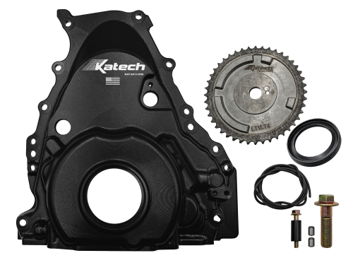 Katech Gen 5 LT Dry Sump VVT-Delete Billet Front Cover Kit | Dry Sump Oiling System