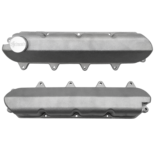 Katech GM Gen V LT Cast Aluminum Wet Sump Valve Covers | Non-Slotted with Oil Fill