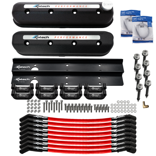 Katech Gen III & IV Wet Sump LS Valve Cover & Coil Relocation Package