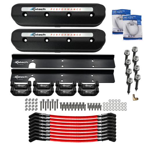 Katech Gen III & IV Dry Sump LS Valve Cover & Coil Relocation Package 